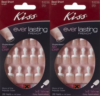 Pack Kiss Everlasting Nails Real Short Endless Guaranteed No Chip