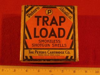 Trap Load 2 Piece 12 GA Shot Shell Box Empty Kings Mills Ohio