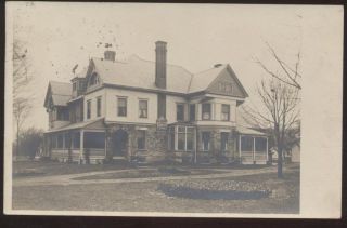 RP Postcard Kinsman Ohio Mcgranahan Mansion Home 1907