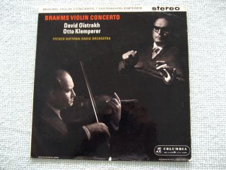 Oistrakh Klemperer Brahms Violin CTO Columbia Sax 2411 Superb