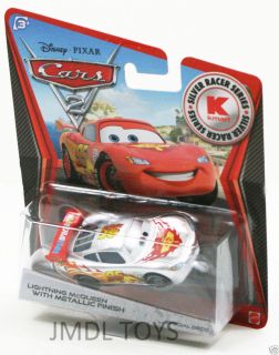 Disney Pixar Cars 2 KMART DAY 9 SILVER RACER LIGHTNING McQUEEN