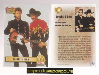 Brooks Dunn Kix Ronnie Western Music 1993 Country Gold Trading Card 91