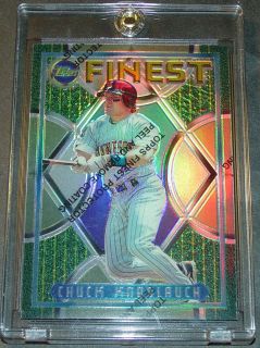 1995 Topps Finest Refractor w C 88 Chuck Knoblauch