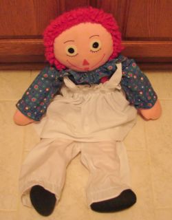 Raggedy Ann Doll Large 26 Clean Knickerbocker 1960