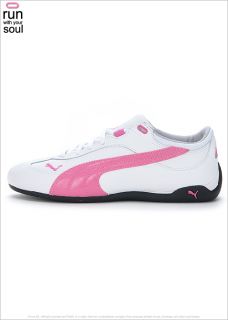 BN Puma Fast Cat Lea WNs Sneakers White with Pink 30401007 P177
