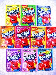 Kool Aid Drink Mix 10 Packs Variety Including Some Yummy New Flavors