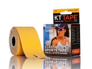 KT Tape Original Precut 20 Strip Roll Gold Kinesiology Tape