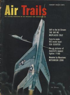 Feb 1954 Air Trails Leading Magazine of Air Progress and Aeromodeling