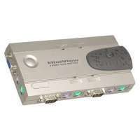 IOGEAR MiniView Compact 4 Ports KVM Switch Kit w PS2 C