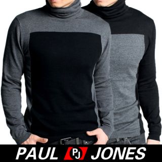 Paul Jones Men Stylish Slim Fit Turtleneck Knit Sweater Cardigan