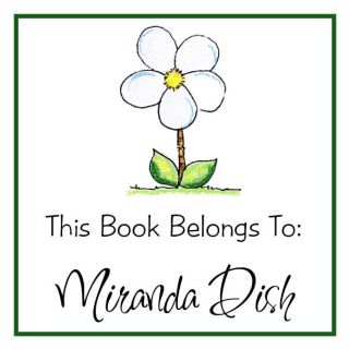 Daisy This Book Belongs to Gift Stickers Labels