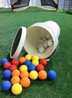 Bucket of 50 Official Lacrosse Game Balls Meets NCAA NFHS Mens Womens