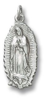 Catholic Patron Saint St Our Lady of Guadalupe Medal Pendant Charm