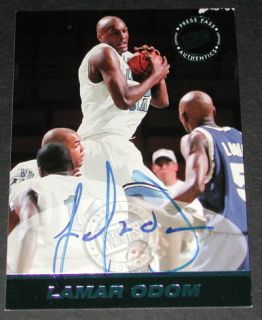 1999 Press Pass SE Signature Edition Lamar Odom Blue