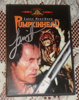 Lance Henriksen Signed Pumpkinhead DVD COA Exact Proof 
