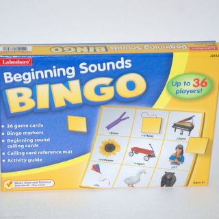 Lakeshore Learning Begining Sounds Bingo Game School