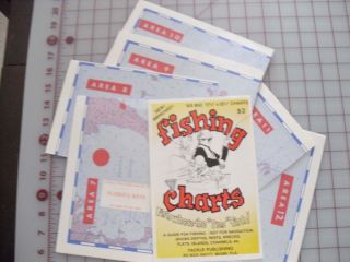 Fishing Charts Florida Keys   Tackle Publishing Company 6 Maps 1980s