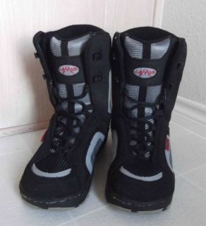 Lamar Black Dark Gray Snowboard Boots Men Size 8