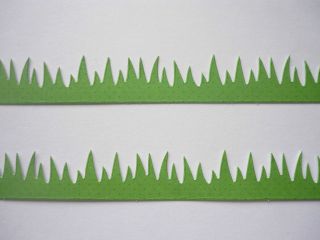 Grass Park Lawn Garden Landscaping RC Cardstock Sticker Borders