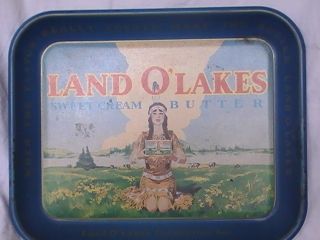 Vintage Land O Lakes Advertising Tray