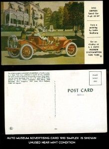 Vintage 1910 Simplex Auto Ad South Hampton Li Auto Muse