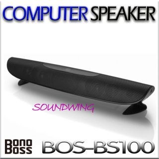 Speaker Computer Desktop PC Laptop Speakers Black BS100