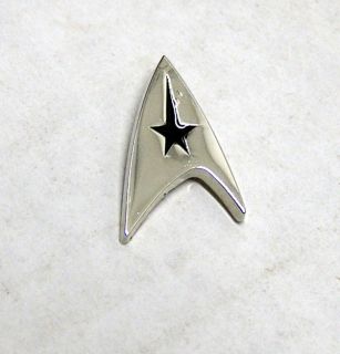 Star Trek Command Insignia Lapel Pin 3 4 inch Silver