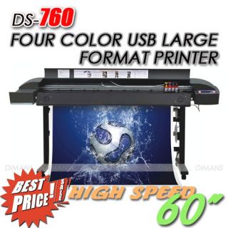 60 Four Color High Speed Large Wide Format Printer Gift DS 760