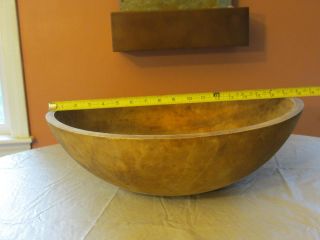 Extra Large Vintage Wooden Bowl Dough Salad Bowl