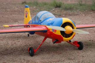 RC Large Scale Aerobatic 3D YAK54 Plug and Fly Airplane