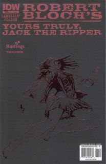 Yours Truly Jack The Ripper 1 Hastings Variant NM Joe Lansdale
