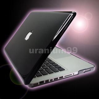 Mac MacBook PRO Crystal Hard Case Plastic Shell Laptop Notebook BLACK