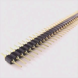 Machined Pin Header Male 40 Round Gold Machine Pins X4