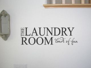 Laundry Room Wall Quotes Lettering Saying Art Wall Sticker Wall Decal