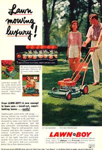 Lawn Boy Automower Power Lawn Mower 1957 Ad
