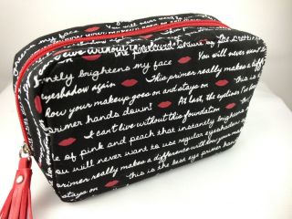 Size w Customer Quotes Laura Geller Cosmetic Makeup Bag New $14