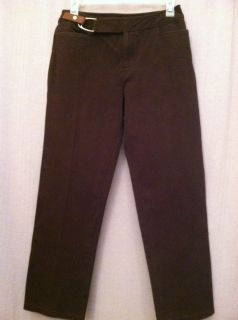 Womans Lauren Ralph Lauren Petite Brown Jeans or Pants Size 4P Built