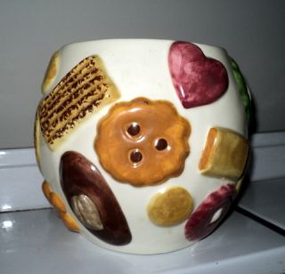  Vintage Los Angeles Pottery Laurie Gates All over Cookie Jar W O Lid