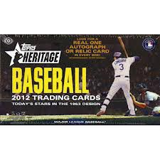2012 Topps Heritage Baseball Hobby Box Factory Sealed **SP VAR and ERR