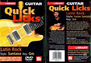 Lick Library Latin Rock Santana Style Guitar DVD
