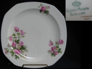 Vintage Alfred Meakin England Leamington Rose Gold Trim Dinner Plate