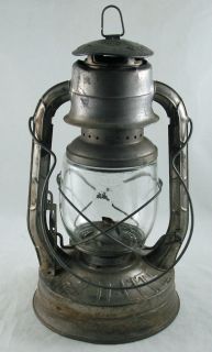 Vintage Dietz No 2 D Lite Oil Lantern USA New York NY Railroad Barn
