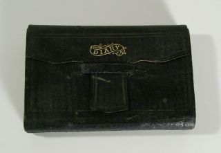  Handwritten Pocket Diary Journal New England Farmer Ledger Filled In