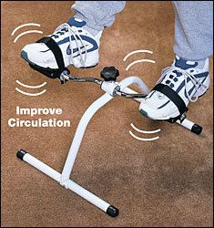 Pedal Leg Exerciser Working TV Study on Computer New 
