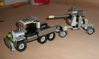 Lego German Army Truck ww2 era w 88 mm Flak anti aircraft tank gun