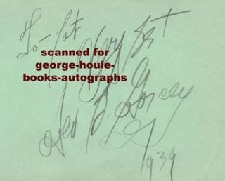 Leo Gorcey Autograph Dead End 1939