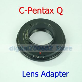 New Lens Mount Adapter for C Mount Camera Cine Movie Lens to Pentax Q