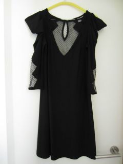 Leona Edmiston Black Evening Dress Size 1