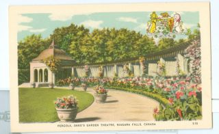 Pergola Oakes Garden Theatre Niagara Falls Canada F H Leslie