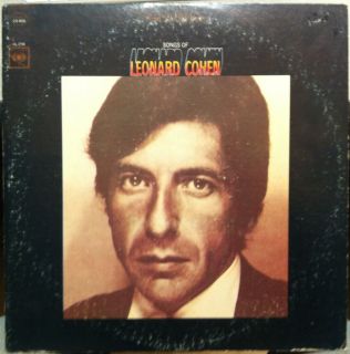 Leonard Cohen Songs of LP VG CS 9533 Vinyl 1971 Record 2nd Press